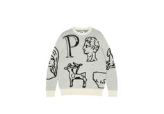 Palace Streetwear, Palace Skateboards, Polartec Fleece, Long Sleeve Knit Sweaters, Vintage Hoodies, Tee Shirt Designs, Grey And Beige, Mode Vintage, White Sweaters