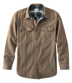 Warmth, durability and stain-resistance – this flannel-lined shirt has it all. Traditional Fit: Relaxed through the chest, sleeve and waist. Soft, warm 4. 3 oz. cotton flannel lining. Prewashed for well-worn softness and a broken-in feel. 100% cotton shell resists water, wind, oil and stains. Machine wash and dry. Sturdy triple-needle stitching. Shirttail hem. Button-flap pockets. Imported. | Men's Flannel-Lined Hurricane Shirt, Flannel Cotton Flannels Mens, Men Shirt Style Casual, 1950s Mens, Shirt Flannel, Mens Flannel, Men's Button Down Shirt, Shirt Dress Style, Shirt Dress Casual, Mens Short Sleeve Shirt