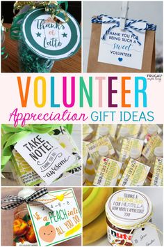 volunteer appreciation gift ideas and free printables