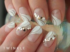 #nail #nails #nailart 3d Nail Art Designs, Nail Art Pictures, Nail Art Wedding, Bridal Nails, Fancy Nails