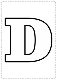 the letter d is shown in black and white