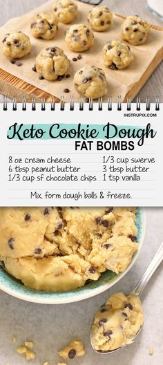 Cookie Dough Vegan, Cream Cheese Peanut Butter, Low Carb Cookie Dough, Galletas Keto, Low Carb Desserts Easy, Keto Cookie Dough, Low Carb Snack, Cookie Dough Bites