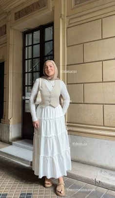 Cute Hijabi Skirt Outfits, Cute Hijabi Outfits Dresses, Cute Hijabi Dresses, Paris Modest Outfits, 2024 Modest Fashion, Hijab Maxi Skirt Outfit, Modest Fits Aesthetic Hijabi, Hijabies Outfit, Cute Modest Outfits Muslim