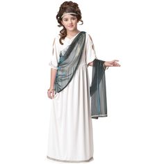 a woman dressed in an ancient greek costume