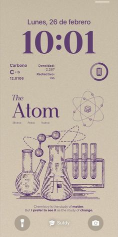 an advertisement for the science program, with diagrams on it's side and numbers in purple