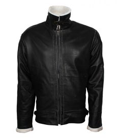 Buy Men's Inner Faux Fur Black Biker Leather Jacket on Winter Sale. Buy Now! Black Leather Jacket With Fleece Lining, Winter Biker Leather Jacket With Padded Collar, Winter Leather Jacket With Padded Collar For Biker Events, Trendy Leather Jacket, Winter Leather Jackets, Vegan Leather Jacket, Vintage Leather Jacket, Biker Leather, Leather Jacket Men