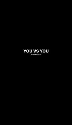 the words you vs you are written in black on a dark background with white lettering