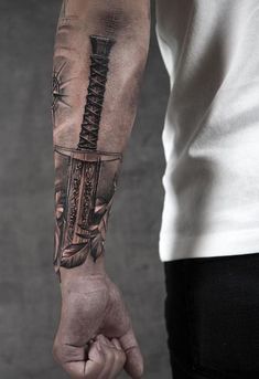 Scandinavian Tattoo, Viking Tattoo Sleeve, Hyper Realistic Tattoo, Knight Tattoo, M Tattoos, Armor Tattoo, Forarm Tattoos, Cool Forearm Tattoos, Warrior Tattoos