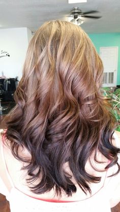 Hair Color Ombre, Baylage Hair, Reverse Balayage, Balayage Ideas, Ombre Hair Blonde, Dirty Blonde Hair