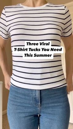 T Shirt Tutorial, Jeans Outfit Women, Color Combinations For Clothes, Diy Fashion Hacks, 2x4 Furniture, Shirt Tucked In, 2x4 Furniture Plans