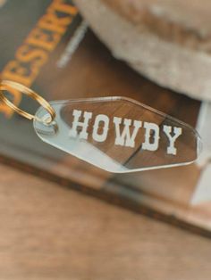 Howdy minimalist western style keychain with silver keyring. Western Keychain, Minimalist Western, Quinceanera Party, Future Car, Instagram Inspo, Leather Booties, Western Style, Minimalist Jewelry, Western Wear