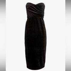 Velvet Sweetheart Neckline Strapless Midi Sheath Dress By Express. Color Is Pitch Black; Brand New! Dresses Velvet, Pitch Black, Midi Sheath Dress, Express Dresses, Sweetheart Neckline, Sheath Dress, Midi Dress, Velvet, Womens Dresses