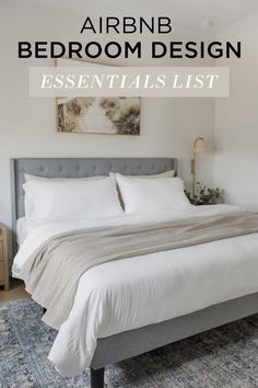 an air bnb bedroom design essentials list