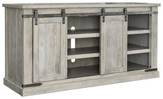 Carynhurst 60 TV Stand W755-48 Console TV Stands By ashley - sofafair.com Large Tv Stand, 60 Tv Stand, Tv Stand Brown, Large Tv Stands, Rustic Tv Stand, Farmhouse Tv Stand, Wooden Tv Stands, Large Tv, Sliding Barn Doors