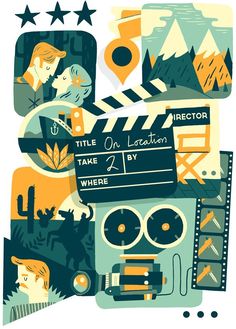 a movie poster with the title'little on location, take a by where '