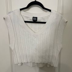 Never Worn. | Good Condition. Urban Outfitters White Winter Top, Urban Outfitters White Top For Winter, Y2k Clothes, White Sweaters, Sweater Vest, Urban Outfitters, Sweaters For Women, White, Women Shopping