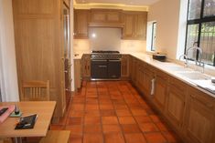 the kitchen is clean and ready for us to use in its new owner's home