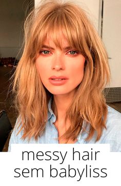 Aprenda como ter o Messy hair perfeito sem babyliss! Hair Color Cream, Elizabeth Taylor, Hair Color Trends, Undercut, Great Hair, Blonde Hair Color, Messy Hairstyles, Hair Day, Hairstyles With Bangs