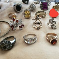 Variety Brands Of Rings. Origami Owl. Kendra. Gypsy. Lucky Brand. Tommy Hilfiger. Guess And Many More... I'll Be Happy To Sale Separately. Rings Origami, Vintage Jewelry Rings, Vintage Jewellery Rings, Origami Owl, Womens Jewelry Rings, Be Happy, Vintage Silver, Vintage Rings, Lucky Brand