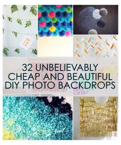 32 unbelevably cheap and beautiful diy photo backdrops