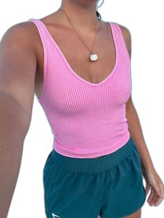 Fitted Ribbed V-neck Tank Top, Summer V-neck Seamless Crop Top, Seamless V-neck Crop Top For Summer, Trendy Ribbed Crop Top For Summer, Stretch V-neck Vest Crop Top, Summer Scoop Neck Seamless Crop Top, Cropped Ribbed Tank Top For Summer, Summer Cropped Ribbed Tank Top, Ribbed Cropped Tank Top For Summer