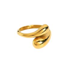 Make a bold statement with our Double Dome Ring, featuring two polished domes that create a striking and modern design. This unique ring adds a touch of contemporary elegance to any outfit, perfect for both casual and formal occasions. Elevate your accessory collection with this eye-catching and sophisticated piece. Made with stainless steel base with a thick layer of high quality 18k gold plating over stainless steel ensuring lasting quality.  This product is waterproof, tarnish-free, sweatproo Modern Dome Ring With Open Band, Modern Dome Ring With Shiny Finish, Modern Dome Ring With Open Band For Formal Occasions, Modern Adjustable Dome Ring For Everyday, Modern Twist Dome Ring With Polished Finish, Modern Dome Ring With Polished Finish, Modern Adjustable Dome Ring With Polished Finish, Modern Twist Open Dome Ring For Formal Occasions, Modern Twist Open Design Dome Ring For Formal Occasions