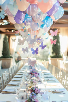 38 Butterfly Baby Shower Centerpieces That Are Adorably Cute Butterfly Baby Shower Centerpieces, Butterfly Baby Shower Decorations, Fairytale Baby Shower, Butterfly Birthday Theme, Butterfly Centerpieces, Butterfly Baby Shower Theme, Butterfly Birthday Party, Butterfly Designs, Butterfly Baby Shower