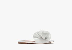 Flourish Slide Sandals | KATE SPADE Wedding 2024, Shoe Show, Nappa Leather, Shoe Sale, Slide Sandals, Smooth Leather, Wedding Shoes, Sale Items, Kate Spade