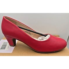 Elevate Your Style With These Stunning Journee Collection Women's Pumps In A Beautiful Red Color. These Pumps Feature A Slip-On Closure And A Mid-Height Block Heel, Perfect For Adding A Pop Of Color To Any Outfit. The Vegan Leather Upper Material Is Both Stylish And Durable, Making These Pumps A Great Addition To Your Wardrobe. These Classic Pumps Are Perfect For Any Occasion, From A Night Out With Friends To A Formal Event. The Solid Pattern And Medium (B, M) Shoe Width Ensure A Comfortable And Red Fitted Court Shoes With Round Toe, Classic Red Court Shoes, Red Court Shoes With Round Toe Medium Width, Red Court Shoes With Round Toe And Medium Width, Red Court Shoes With Medium Width And Round Toe, Classic Red Round Toe Court Shoes, Red Court Shoes With Round Toe, Classic Red Court Shoes With Round Toe, Red Closed Toe Synthetic Court Shoes