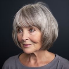 85 Flattering Hairstyles for Women Over 70 Heavy Fringe, 70 Style, Choppy Hairstyles, Blonde Lob, Flattering Hairstyles, Classy Hairstyles, Old Hairstyles, Medium Layered, Edgy Short Hair