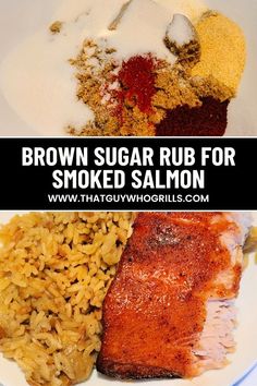 brown sugar rub for smoked salmon and rice