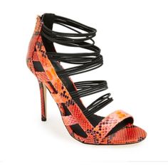 Gorgeous Heels! Perfect For A Night Out! Style Name-Danila Cor Paris Es Shoes, Strappy High Heels Sandals, Sandals Strappy, Gorgeous Heels, Strappy Stilettos, Caged Sandals, Kinds Of Shoes, Kendall Kylie, Kendall + Kylie