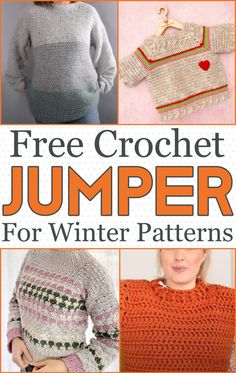 free crochet jumpers for winter patterns