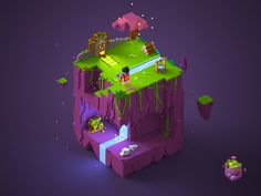 Voxel Games, Construction Minecraft, Voxel Art, Environment Props, Low Poly Games, Magic Island