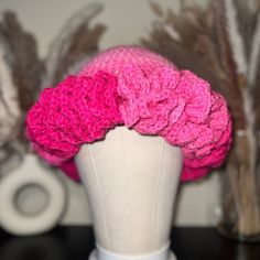 **HANDMADE TO ORDER** (PLEASE KEEP IN MIND THIS PRODUCT IS HANDMADE AND TAKES 2-3 DAYS TO CREATE)  Introducing our Pink Petal Ombre Ruffled Crochet Hat, a delightful blend of warmth and style. Handcrafted with meticulous attention to detail, this hat boasts a captivating ombre effect that transitions gracefully from soft blush tones to vibrant pinks. The gentle ruffles add a whimsical touch, evoking a sense of charm and femininity that's perfect for any occasion. Crafted with love and care, this Blush Tones, Pink Petals, Ombre Effect, Jacksonville Fl, Bucket Hats, Crochet Hat, Ruffles, Accessories Hats, Color Pop