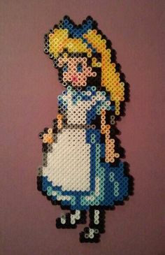 an image of a cross stitch character