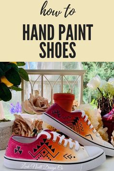 Sublimation On Canvas Shoes, How To Paint Canvas Shoes Diy, Painting Canvas Shoes Diy Ideas, Hand Painted Canvas Shoes, How To Paint Canvas Shoes, Paint Shoes Diy, Custom Painted Sneakers, Canvas Shoe Painting Ideas, Shoe Painting Ideas On Canvas