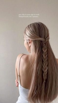 Fishtail Braid Hairstyles, Short Hair Styles Easy, Fish Tail Braid