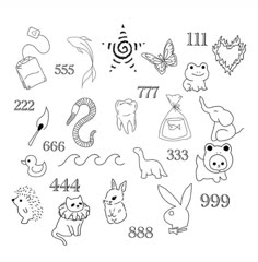 the numbers and symbols are drawn in black ink