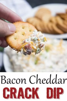 Dip Recipes Cold, Cheddar Bacon Ranch Dip, Cream Cheese Veggie Dip, Bacon Cheddar Ranch Dip, Cheddar Ranch Dip, Chip Dips, Bacon Ranch Dip, Cold Dip