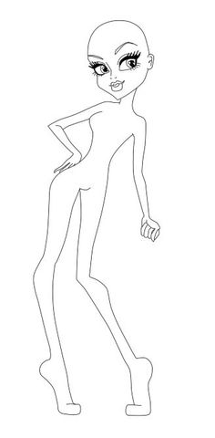 an outline drawing of a female character from the animated cartoon network's teen titans