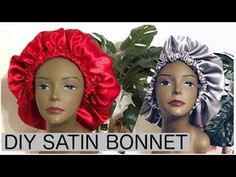 How To Make A Bonnet, Satin Bonnet Natural Hair, Diy Bonnet, Zara Cap, Cheap Hobbies, Bonnet Pattern