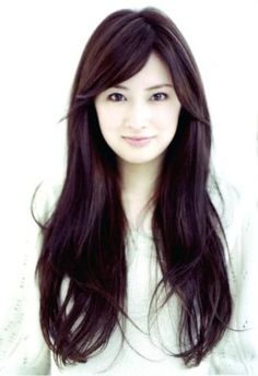 Asian Long Hair, Side Bangs Hairstyles, Beautiful Haircuts, Korean Hair, Long Dark Hair, Long Bangs, Side Bangs, Long Hair With Bangs, Short Hairstyle