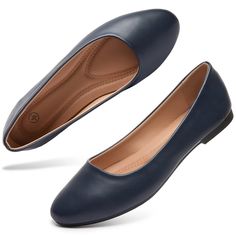 PRICES MAY VARY. 【Comfortable Flats Shoes】 :Womens black flats shoes upper of this shoe adopts the design of PU leather and soft insole, so it won't feel tired after wearing for a long time. It is very suitable for daily. 【Classic Round Toe Design】Classic round toe Flats shoes can make your feet look smaller and more feminine,the slip on shoes will not appear particularly narrow.More highlight your temperament. 【Slip on Style】: The flats shoes sole is made of very soft TPR material, which can be Slip On Shoes For Women, Shoes Ballet Flats, Flats Shoes Comfortable, Black Flats Shoes, Flat Dress Shoes, Leather Slip On Shoes, Shoes Comfortable, Flats Shoes, Women's Flats