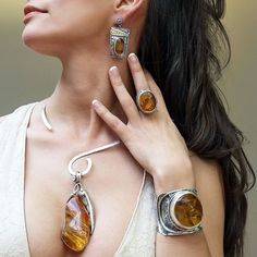 Chunky Jewelry, Handcrafted Artisan Jewelry, Amber Jewelry, Stylish Jewelry, Hippie Style, Turquoise Jewelry, Resin Jewelry, Cute Jewelry