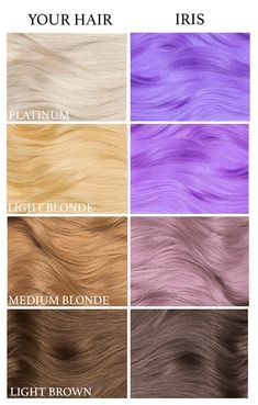 Get an out-of-this-world ombre with our Moon Pack! 3 shades of purple to blend a custom color or create the perfect fade. Includes: 1 jar Iris 1 jar Nightshade 1 jar Smokey Purple * Includes 3 jars of semi-permanent hair dye * Our dyes are non-damaging and do not require developer * All our dyes are vegan & cruelty-free! * Each bottle contains 4 oz. of hair dye * All colored hair dyes require light blonde or platinum hair prior to application Our shades appear different in the bottle than th Pastel Purple Hair Color, Pastel Lilac Hair, Permanent Purple Hair Dye, Pastel Lavender Hair, Lavender Hair Dye, Lilac Hair Dye, Periwinkle Hair, Lilac Hair Color, Pastel Purple Hair