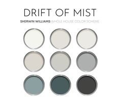 the different shades of paint that are used to decorate walls and floors in this house