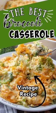 the best broccoli casserole vintage recipe