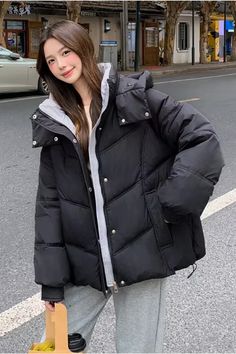 Loose Hooded Warm Thick Coat Jacket