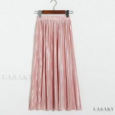 Lasaky - Delicate Wide-Leg Skirt with Relaxed Fit Cheap Pleated Skirts, Cheap Fitted Cute Skirt, Cheap Men's Wide-leg Pants, Cheap Cute Fitted Skirt, Cheap Fitted Long Skirt, Pleated Flare Skirt, Long Chiffon Skirt, Pleated Long Skirt, Pleated Skirts